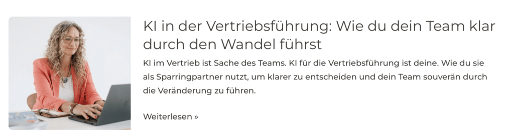 KI in der Vertriebsführung